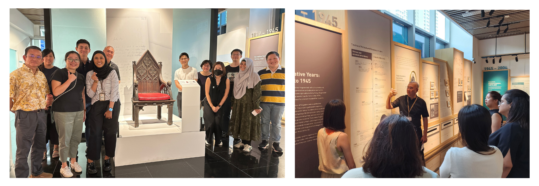 Heritage Gallery tour for the participants of the TWA+ Learning Journey